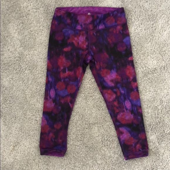Purple Patterned Leggings - Picture 1 of 2